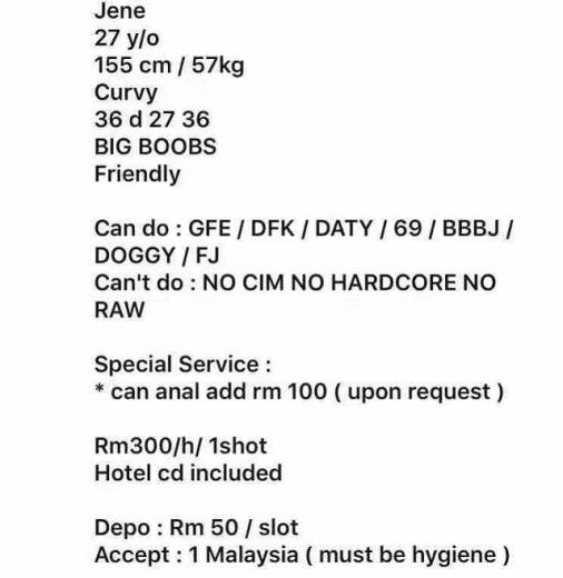 Sexy Malay escort in Penang